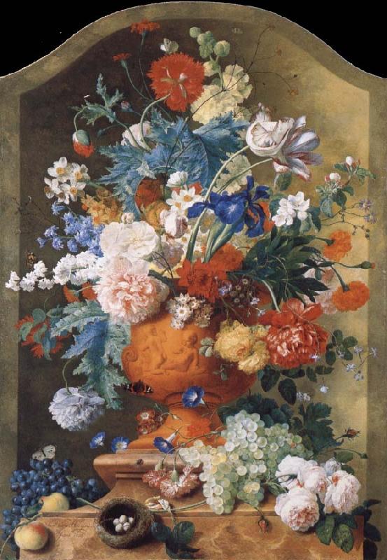 HUYSUM, Jan van Flowers in a Terracotta Vase oil painting image